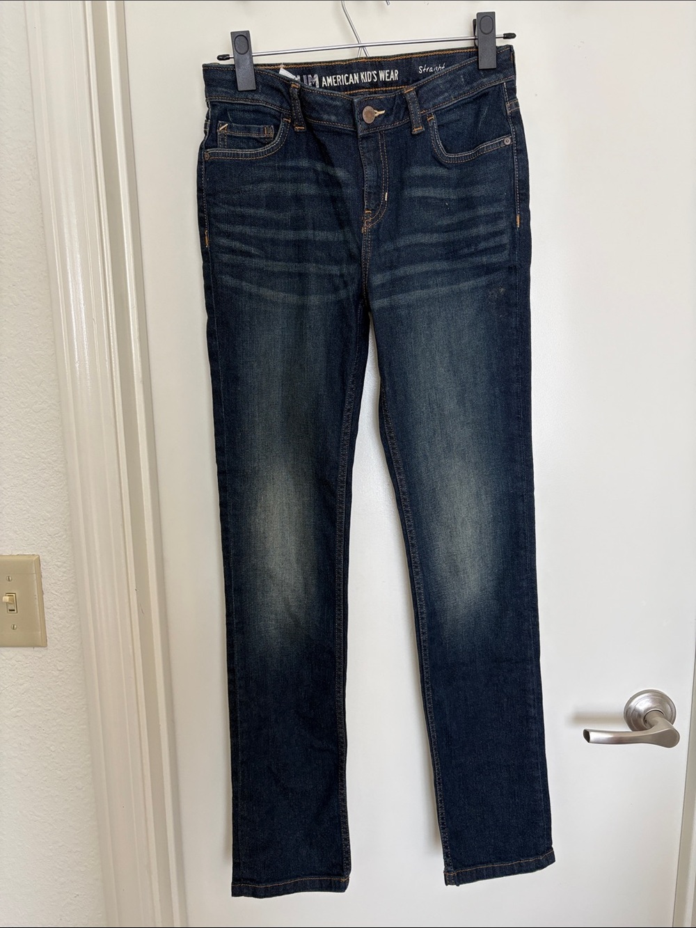 American Kids Wear Boys Straight Leg Jeans - Dark Wash - Size 16